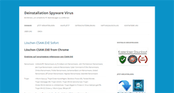 Desktop Screenshot of deinstallation-spywarevirus.com